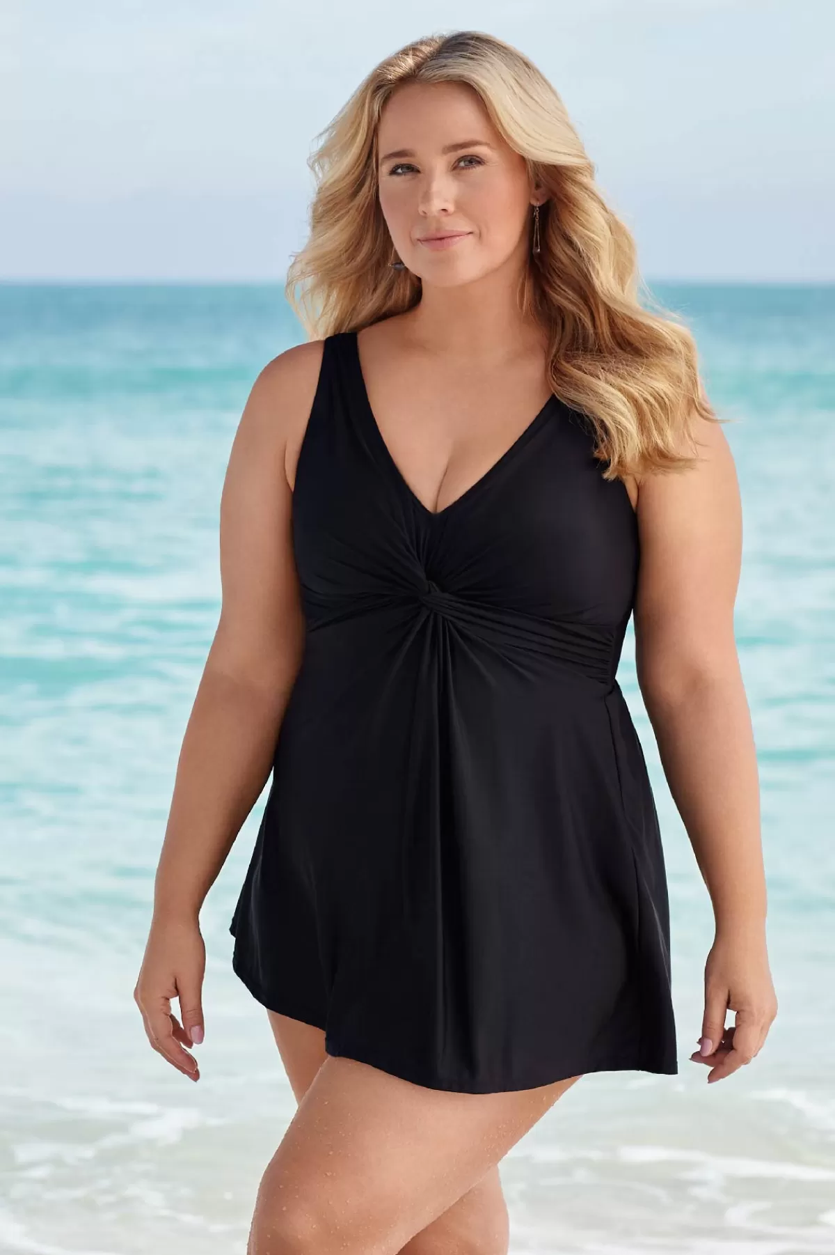 Miraclesuit Plus Size Must Haves Marais One Piece Swim Dress | Women Swim Dress