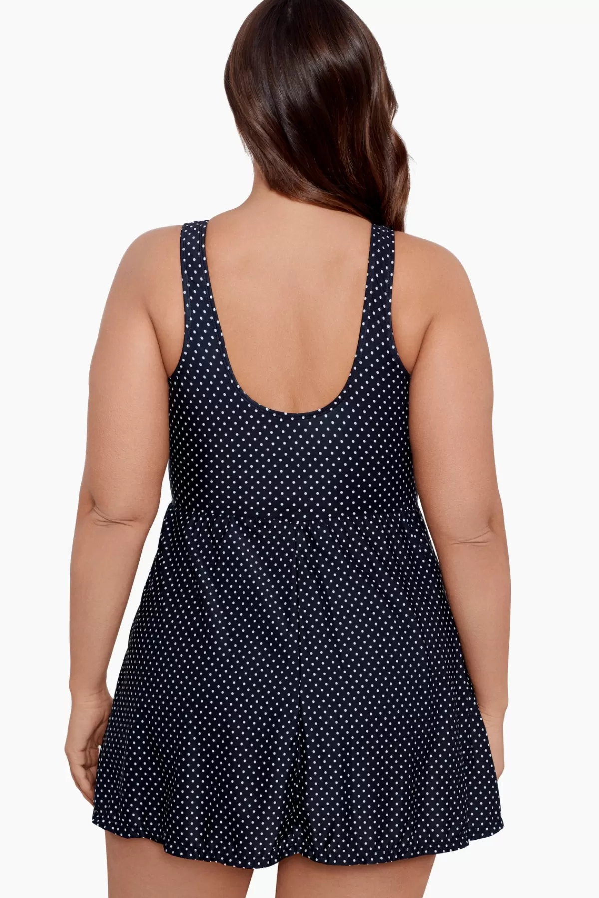Miraclesuit Plus Size Pin Point Marais One Piece Swim Dress | Women Swim Dress