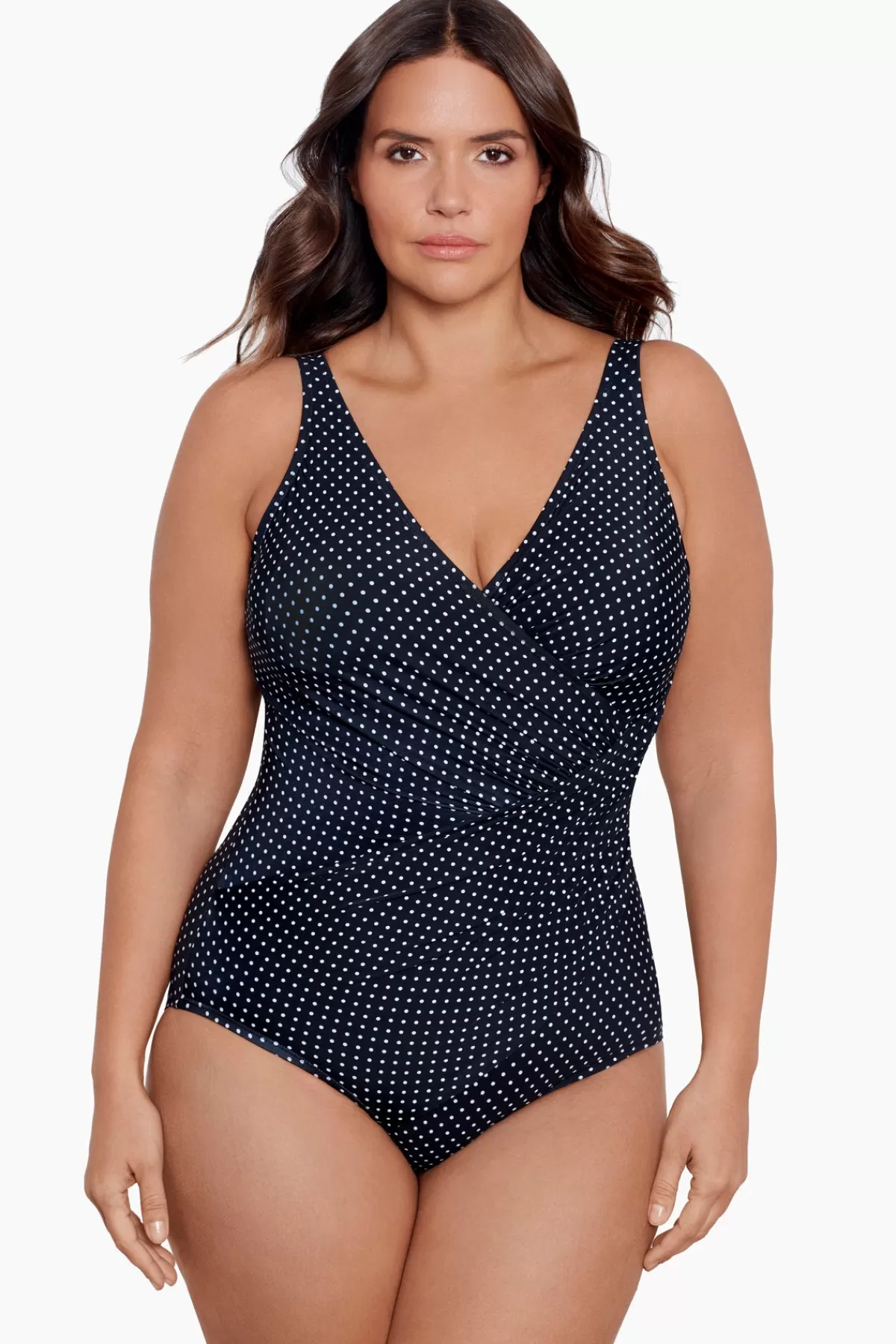 Miraclesuit Plus Size Pin Point Oceanus One Piece Swimsuit | Women One Piece