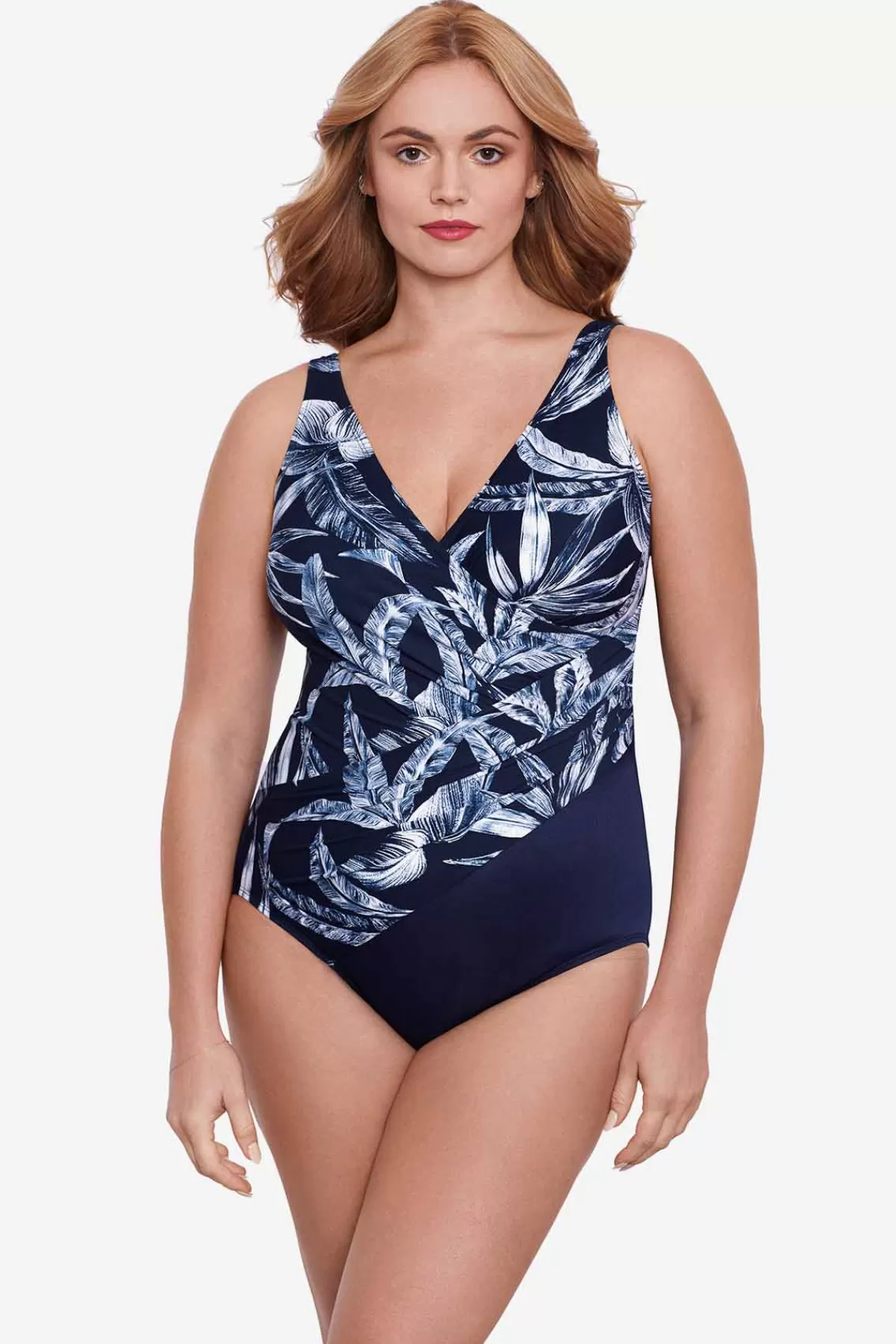 Miraclesuit Plus Size Tropica Toile Oceanus One Piece Swimsuit | Women One Piece
